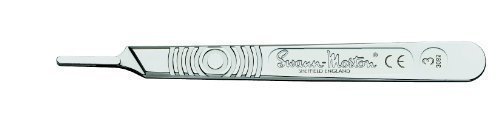 HANDLE, #4 BLADE SCALPEL STRAIGHT DISPOSABLE, 20/CS